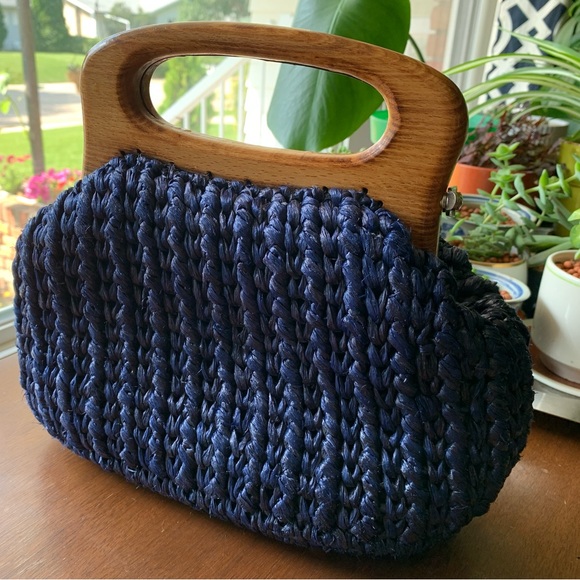 Vintage Japanese woven purse - Picture 1 of 16